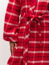 Noel Checked Cotton Robe