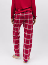 Noel Checked Cotton Pyjama Bottoms