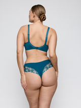 Deauville Luxury Thong - Peacock