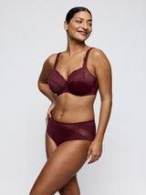 Salerno Underwired Full Cup Bra - Evening Red