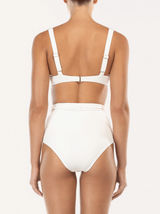 Cream High-Waist Bikini Briefs