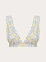 Forget Me Not Triangle Bikini Top