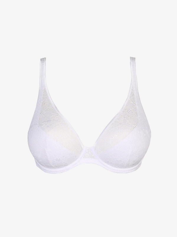 Epirus Plunge Bra - White