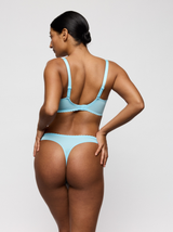 Cala Luna Underwired Half-Padded Plunge Bra - Ice Dream
