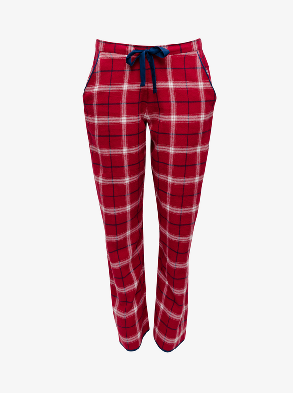 Noel Checked Cotton Pyjama Bottoms