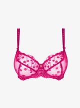 Tess Low Neck Balcony Bra - Rose Samba
