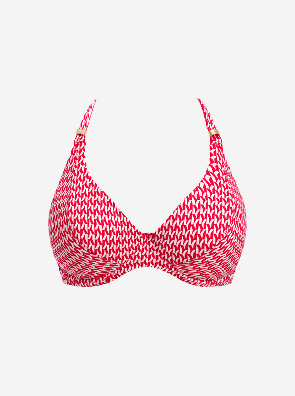 Koh Lipe D-H Halterneck Bikini Top - Radiant Red