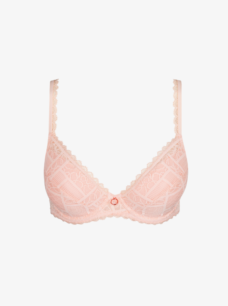 Jadei Push-Up Bra - Glossy Pink