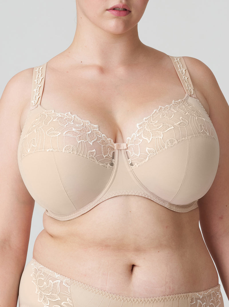 New! Deauville Full Cup Support I-K Bra - Caffe Latte