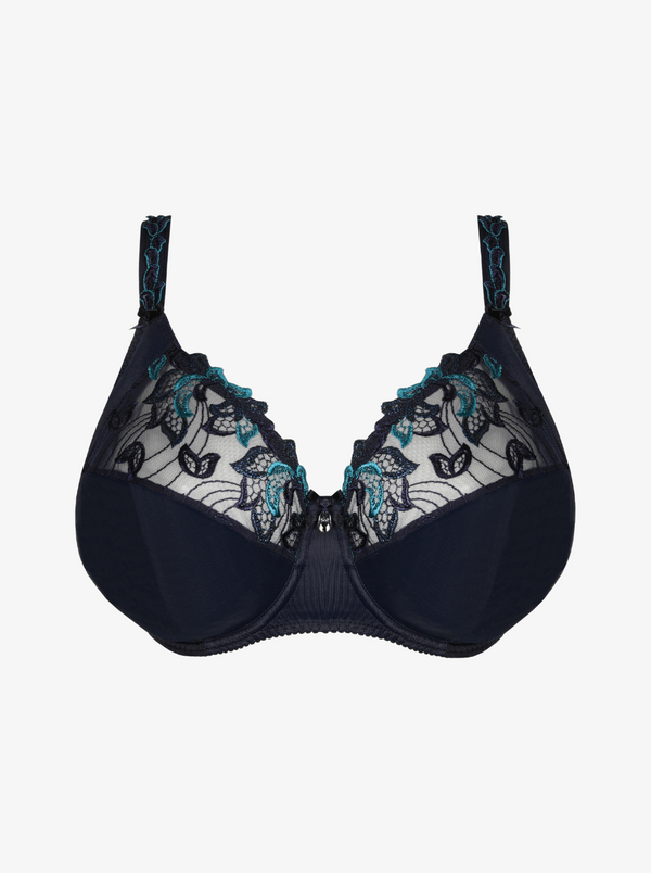 Deauville I-K Full Cup Support Bra - Velvet Blue