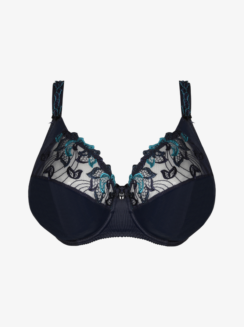 Deauville I-K Full Cup Support Bra - Velvet Blue