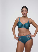 Deauville Underwired Seamless Full Cup Bra - Peacock