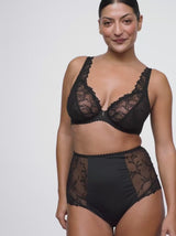 Solisse Underwired Plunge Bra - Black