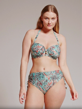 Riyad Drawstring Full Bikini Briefs - Turquoise Seas