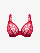 Solisse Underwired Plunge Bra - True Red