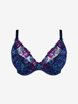 San Angel Underwired Plunge Bra - Water Blue