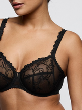 Solisse Underwired Full Cup Bra - Black