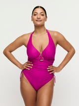 Uvita C-G Underwired Plunge Swimsuit - Deep Magenta