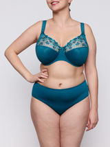 Deauville I-K Underwired Full Cup Support Bra - Peacock