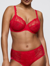 Solisse Underwired Full Cup Bra - True Red