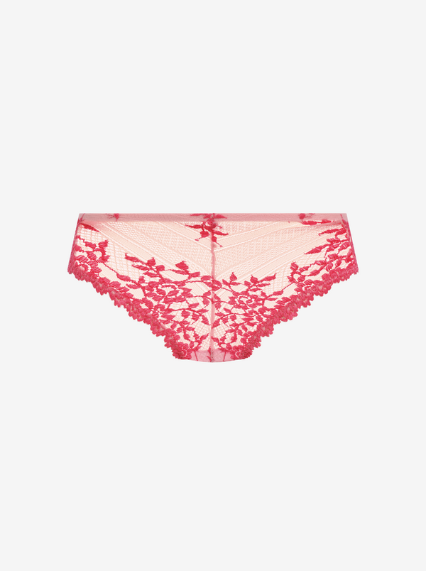 Embrace Lace Tanga Briefs - Ballet Slipper