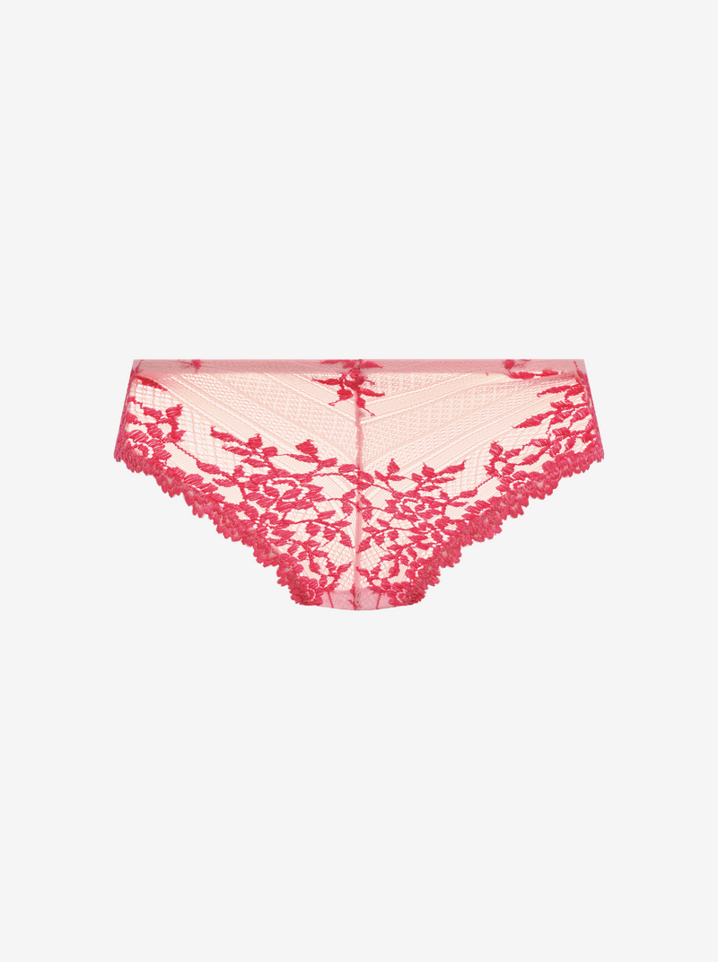 Embrace Lace Tanga Briefs - Ballet Slipper