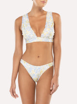 Forget Me Not Triangle Bikini Top