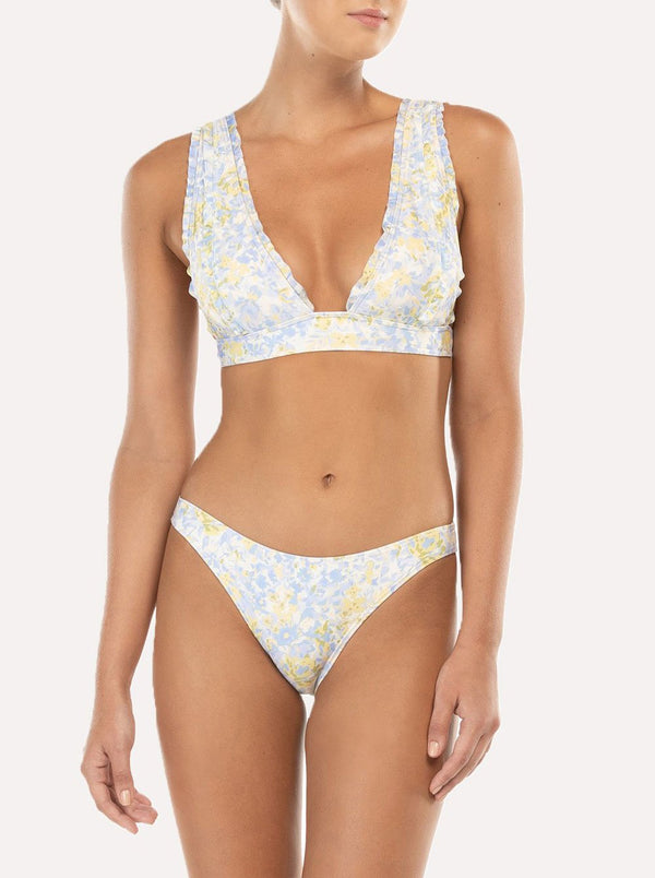 Forget Me Not Triangle Bikini Top