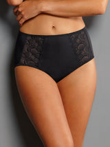 Lucia High-Waist Briefs - Black