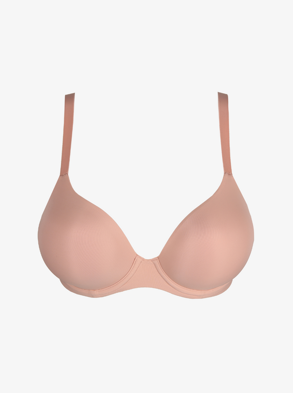 Prima Donna Figuras underwired spacer plunge T-shirt bra in Powder Rose