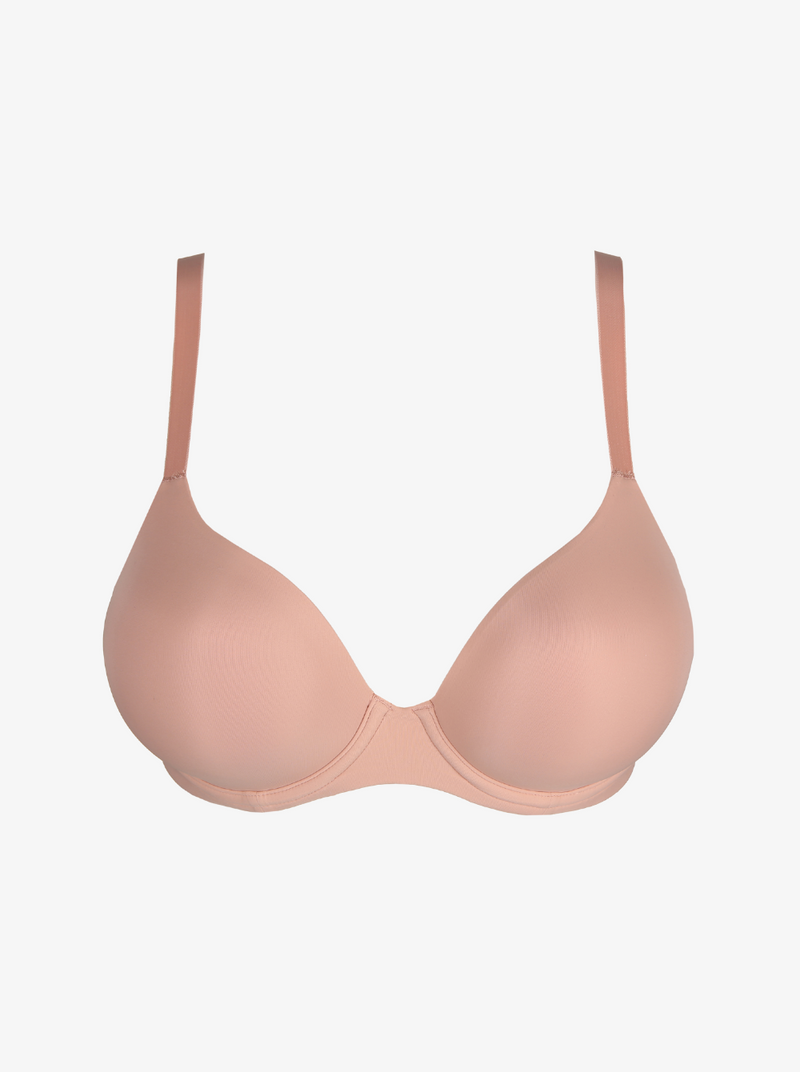 Prima Donna Figuras underwired spacer plunge T-shirt bra in Powder Rose